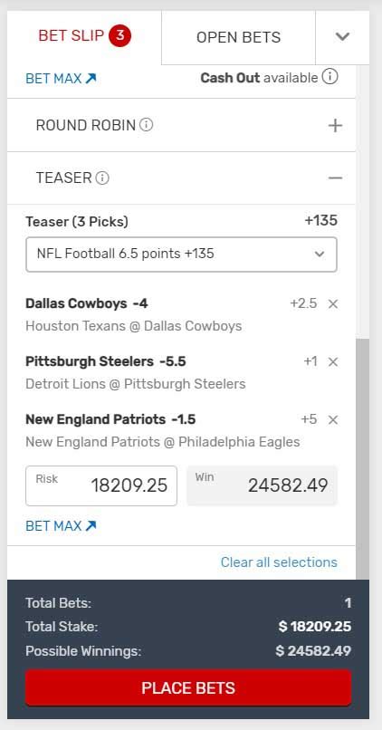bovada sweetheart teaser|Sweetheart Teaser Betting Strategy .